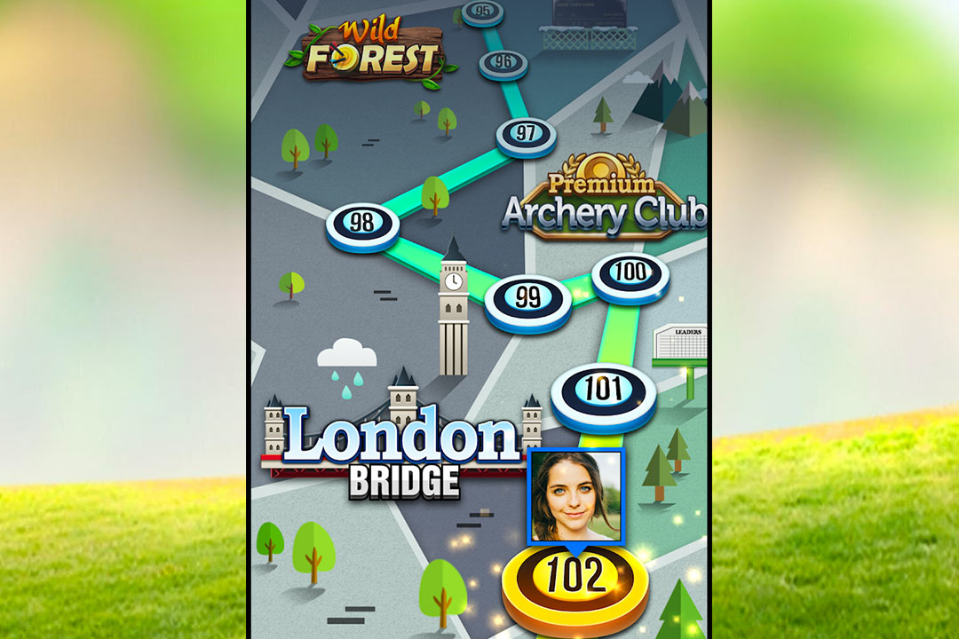 archery king game map