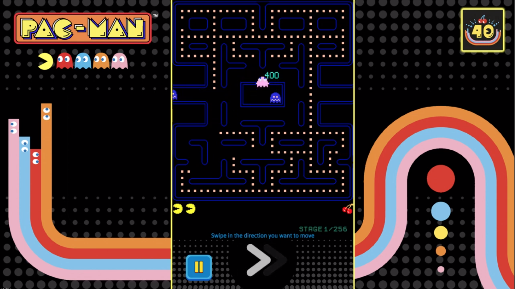 play pac man 30th anniversary google game