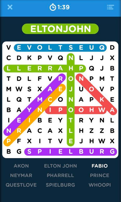 infinite word search puzzle eltonjohn