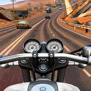 moto rider go highway