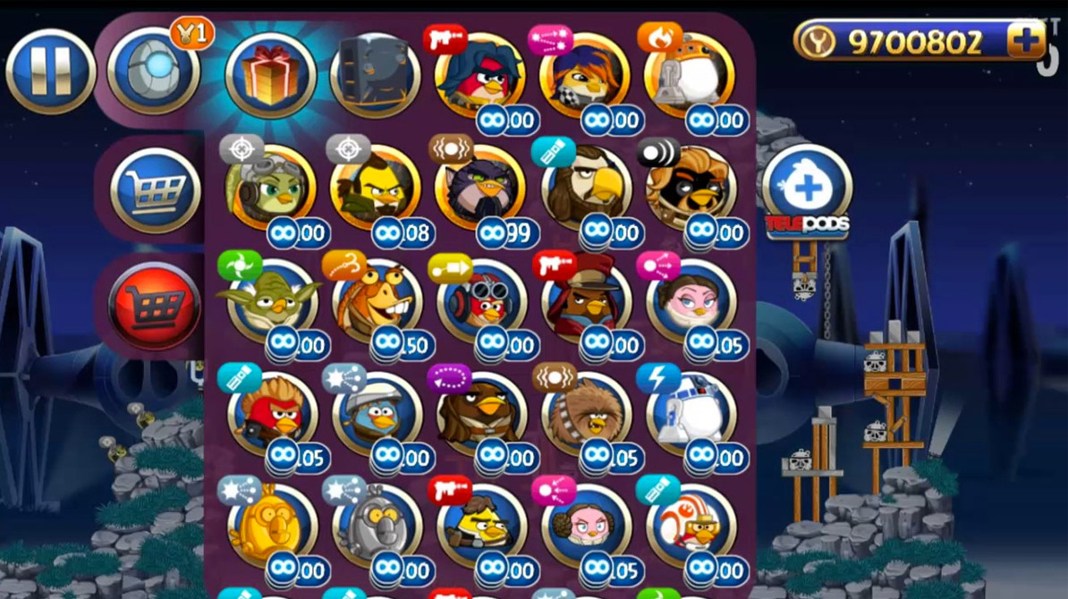 angry birds star wars 2 characters list