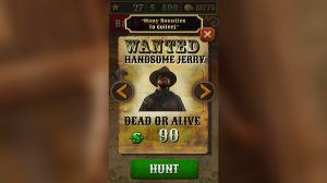 bounty hunt 90 dollar wanted poster of jerry