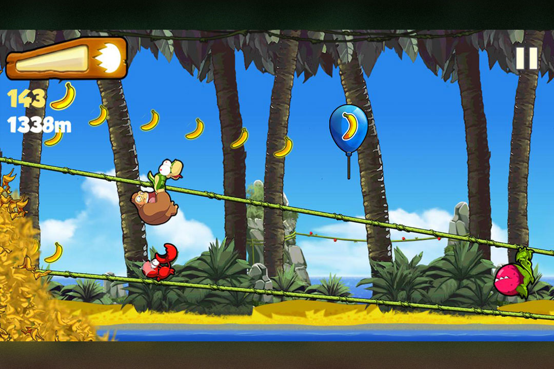 Banana Kong Swinging