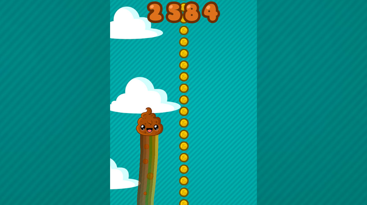 Happy Poo Jump Collect Coins