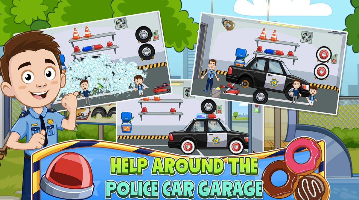 my town police car garage