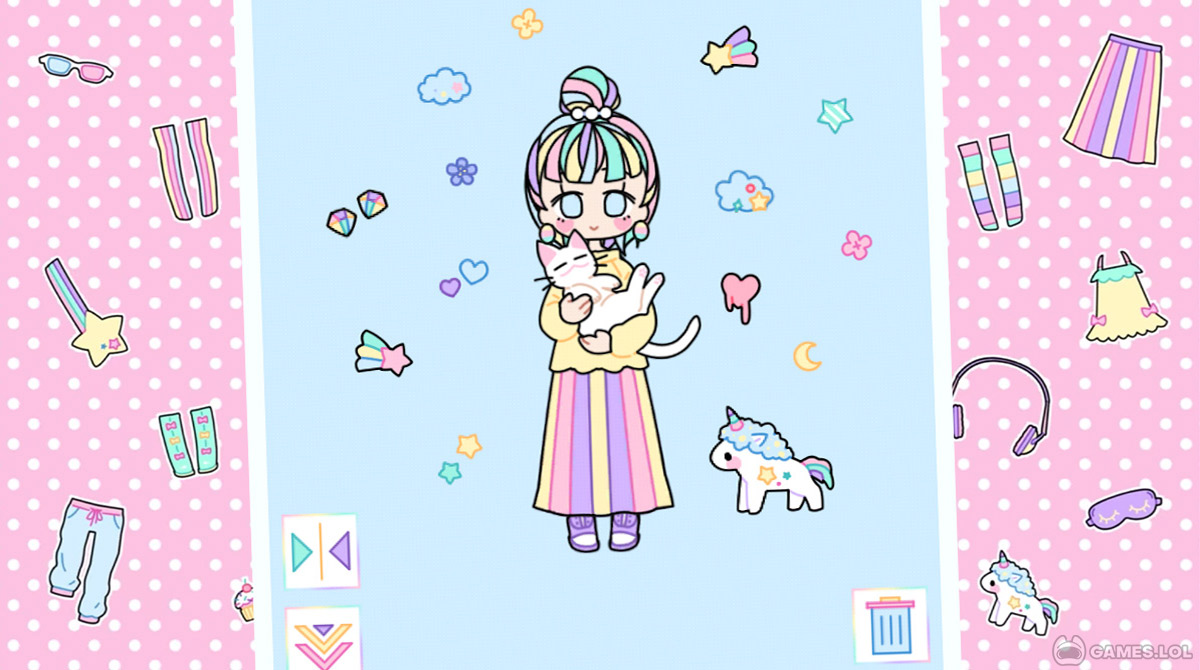 pastel girl dress up