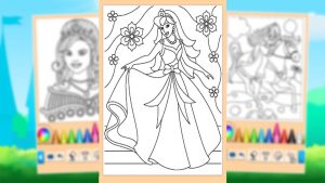 Princess Coloring Game Flower Princess