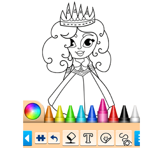 Princess Coloring Game Main