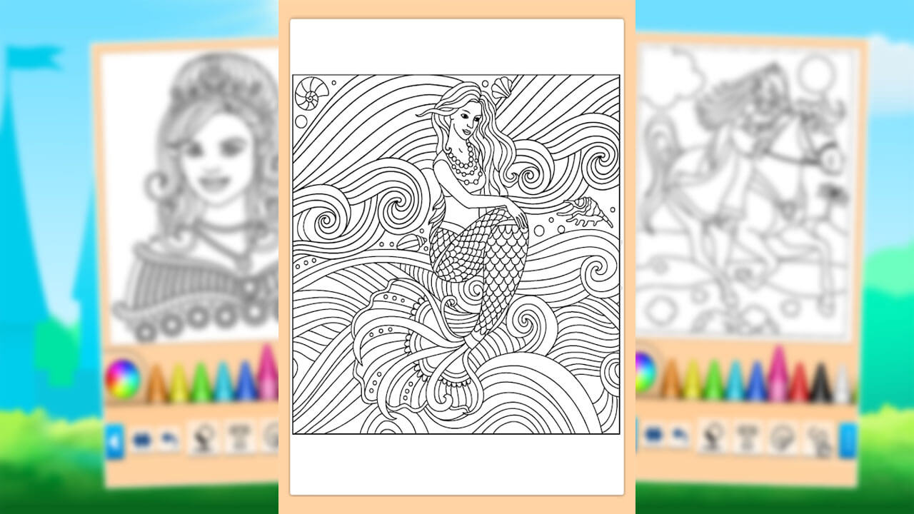 Princess Coloring Game Mermaid