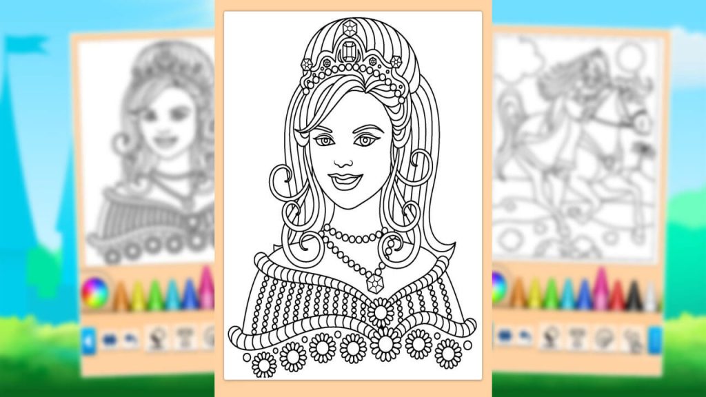 princess coloring pages for girls games