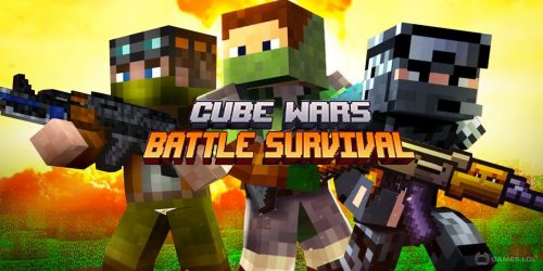 Play Cube Wars Battle Survival on PC