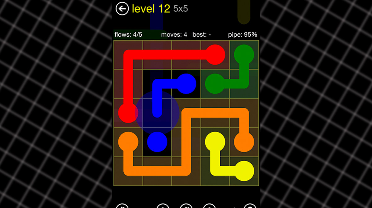 Flow Free Connect Dots Almost Complete