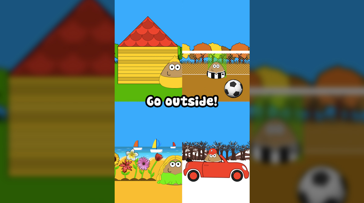 pou go outside