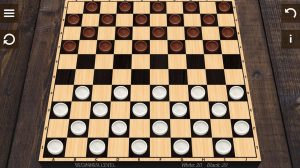 checkers on mahogany wood