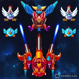 Play Chicken Shooter: Galaxy Attack on PC