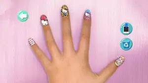 My fun Hello Kitty nails I had on a few months ago, I miss how