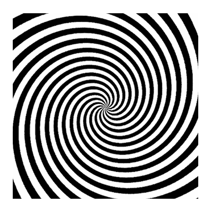 illusion swirl visual deception