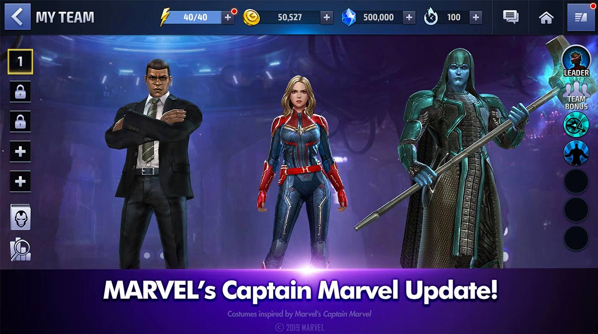 marvel future fight captain marvel