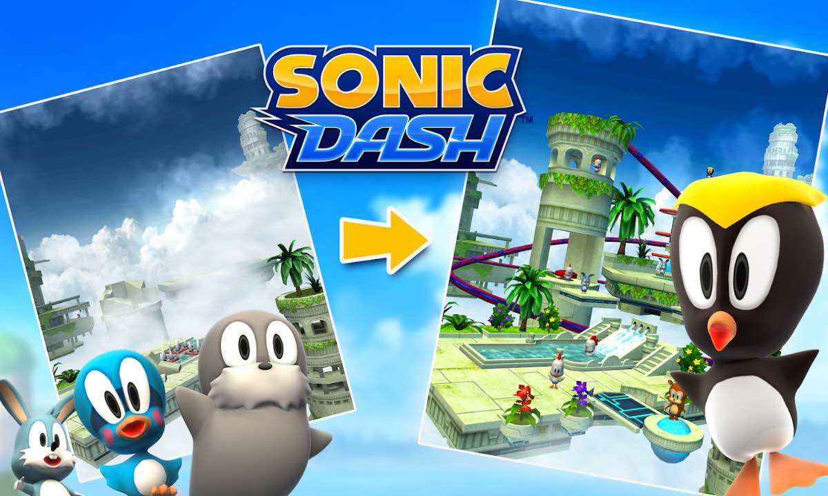sonic dash stages characters run