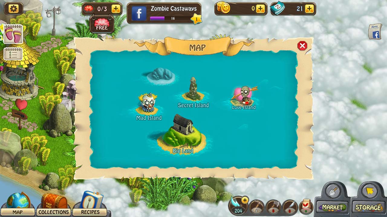 zombie castaways map island