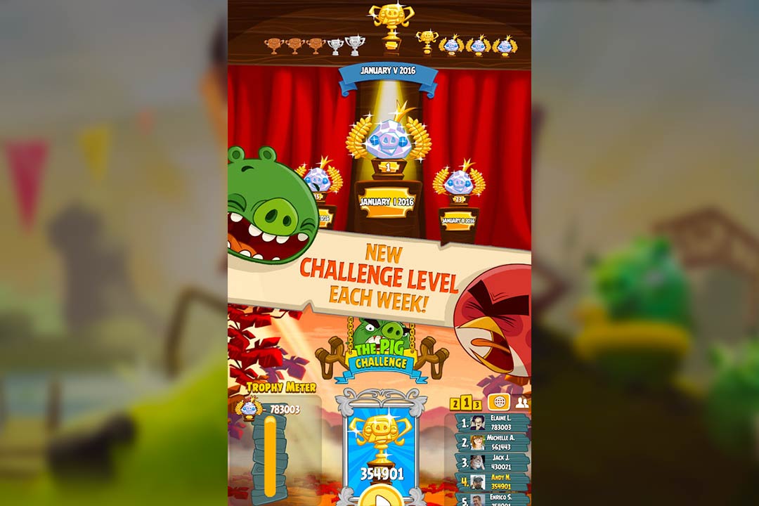 angry birds season challenge level