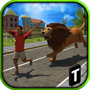 Play Angry Lion Attack 3D on PC