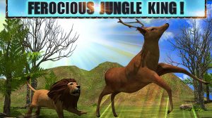 angry lion attack jungle king