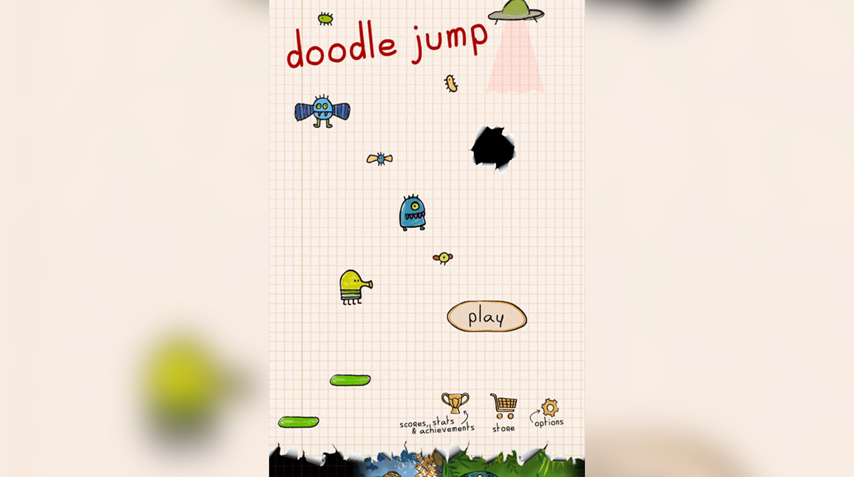 Doodle Jump (Retro Arcade Theme) High Score 186,328 points NO