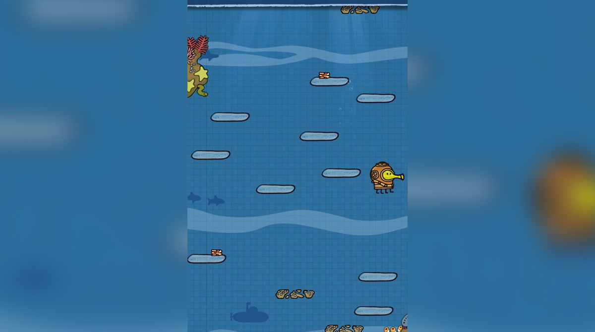 doodlejump underwater fight