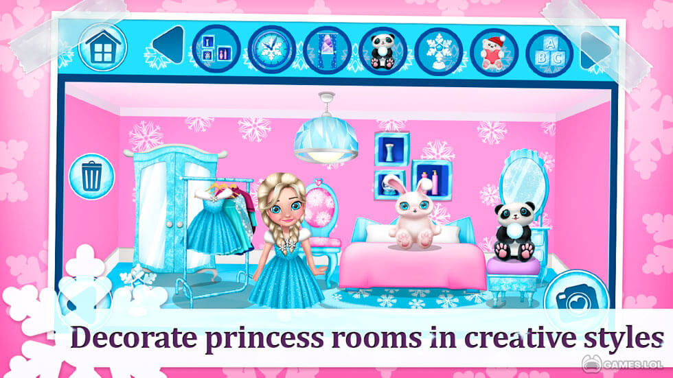 Ice Princess Doll House - Free Play & No Download