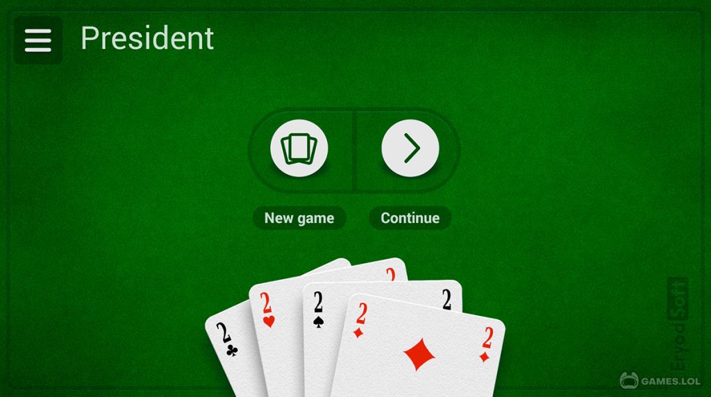 Play President online free. 2-12 players, No ads