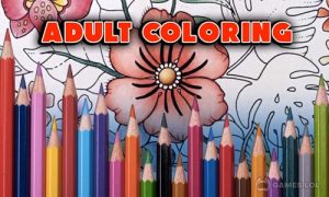 Play Adult Coloring: Flowers on PC