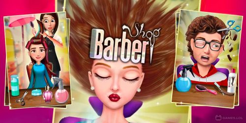 Play Barber Shop Hair Salon Beard Hair Cutting Games on PC