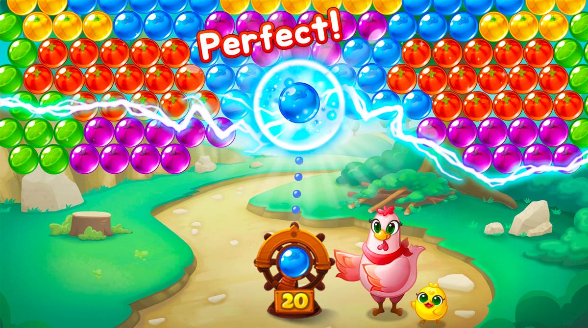 bubble coco mother hen shoots electric ball