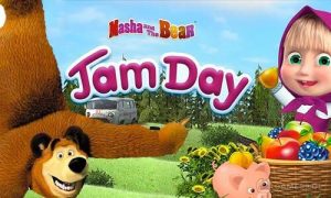 Play Masha And The Bear Jam Day Match 3 Games For Kids on PC