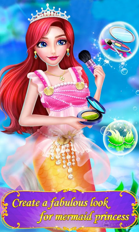 Mermaid Princess Makeup Girl Fashion