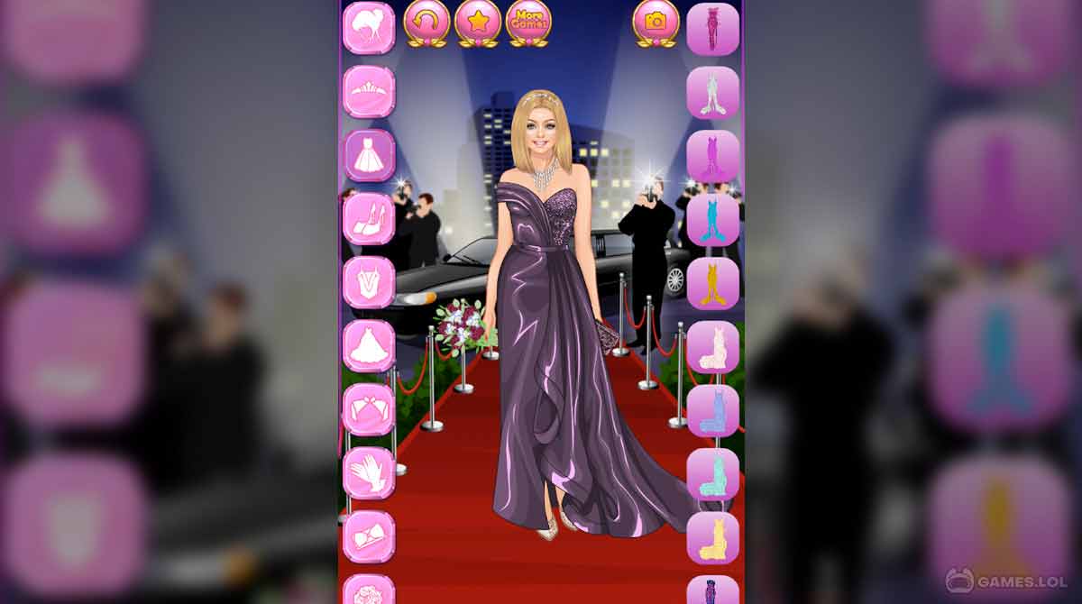 red carpet dress up gameplay on pc