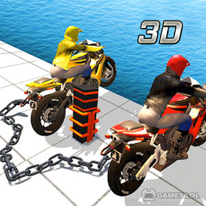 chained bikes racing on pc