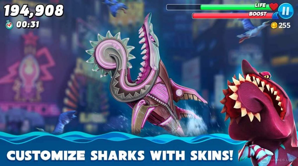 HUNGRY SHARK jogo online gratuito em