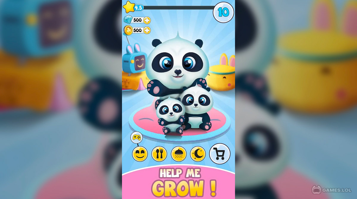 Pu - Cute Giant Panda Bear Game! #1 Virtual Plush Care Game!