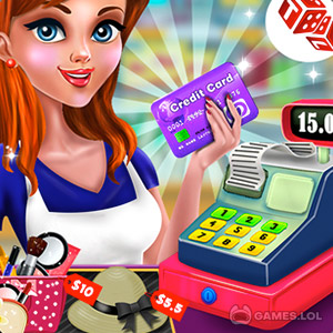Play Shopping Mall Cashier Girl – Cash Register Games on PC