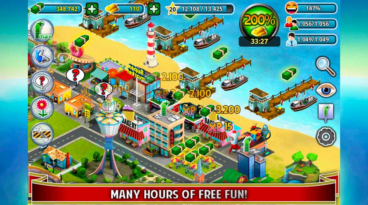city island builder tycoon port for visitors