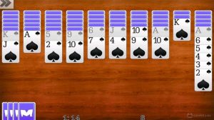 spider solitaire gameplay on pc