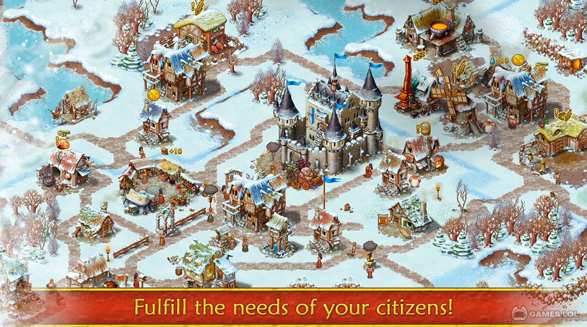 townsmen gameplay on pc