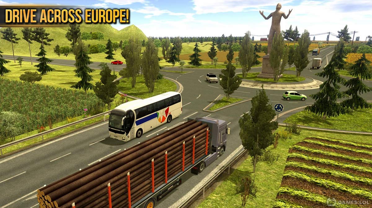 truck simulator europe gameplay on pc