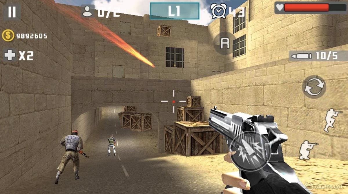 gun shot fire war download PC free