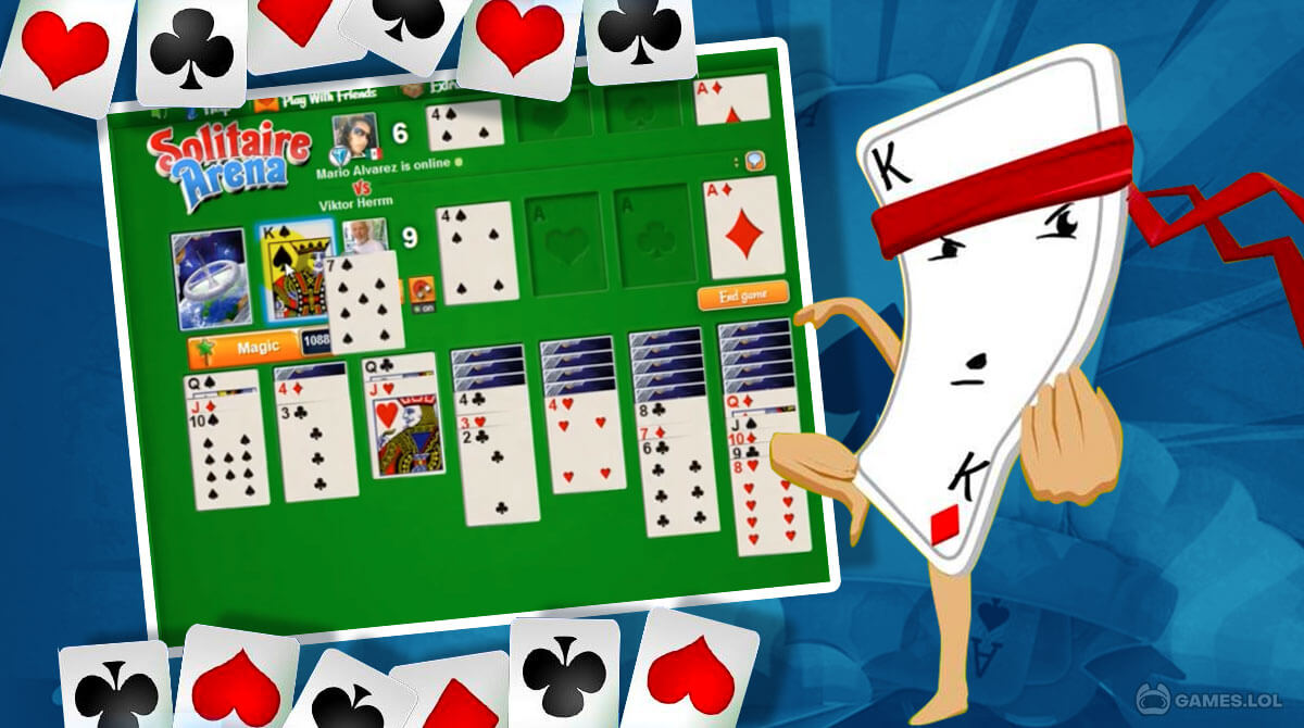 solitaire arena gameplay on pc