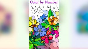 new coloring book colorful flowers