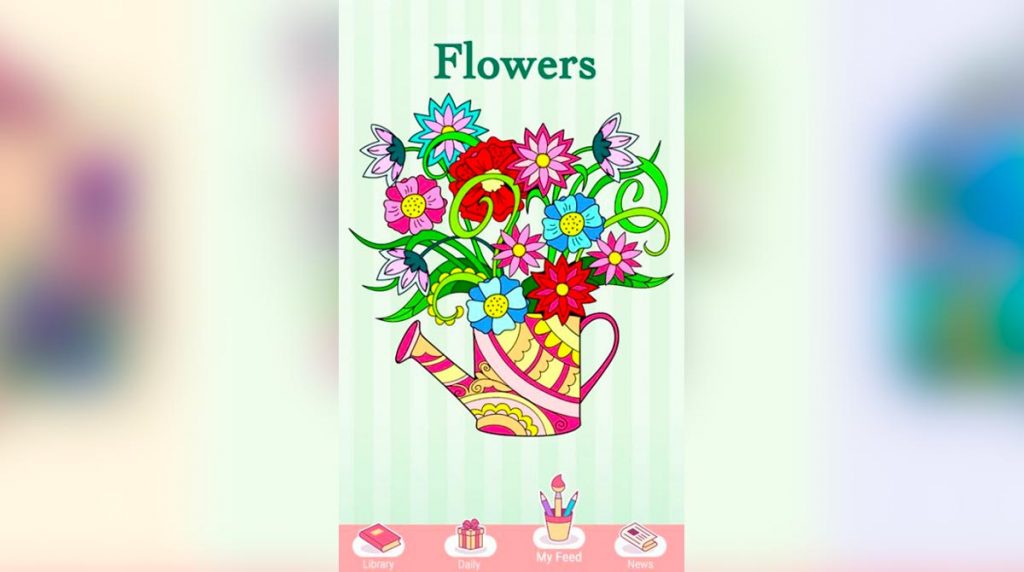 new coloring book prism flower vase
