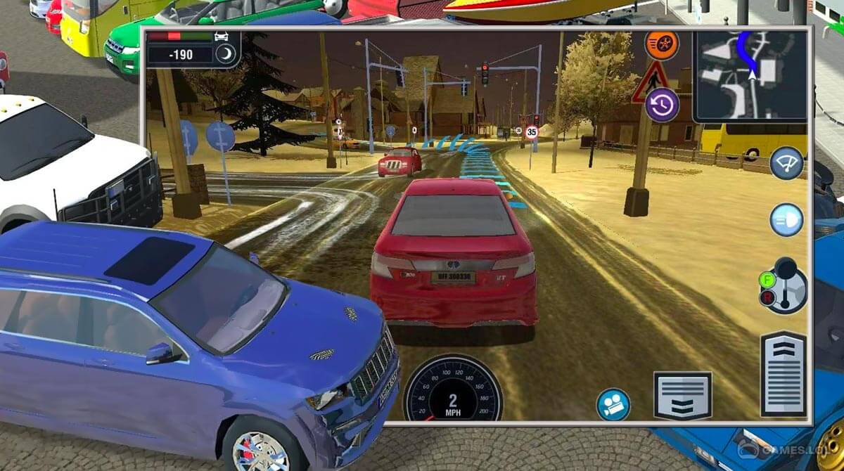 car driving school download free